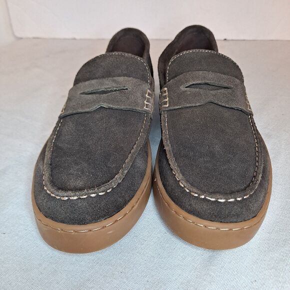 Dockers Mens 10M Vaughn Suede Leather Casual Slip-On Penny Loafer Shoe Brown - Picture 8 of 11